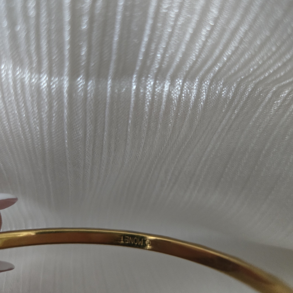 Monet Gold-Tone Textured Bracelet - Picture 4 of 4